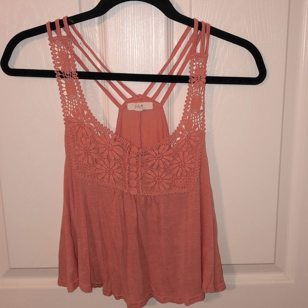 Peach Crop Top